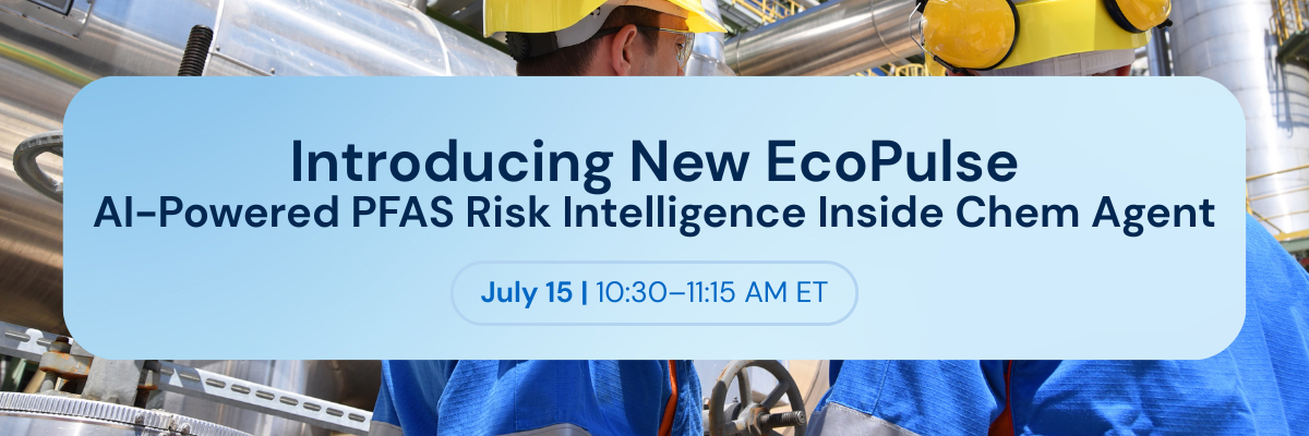 EcoPulse PFAS Intelligence Webcast Banner